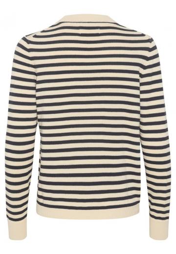 Пуловер в полоску