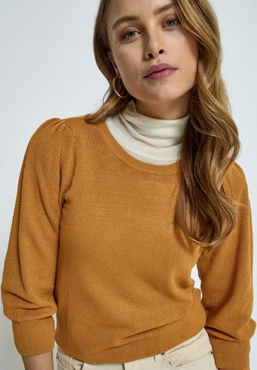 Пуловер с рукавом три четверти