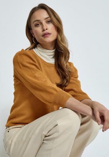 Пуловер с рукавом три четверти