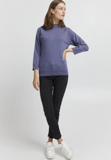 Пуловер с рукавом три четверти