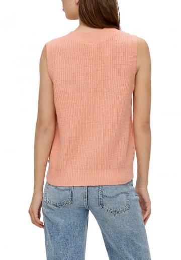 Пуловер без рукавов