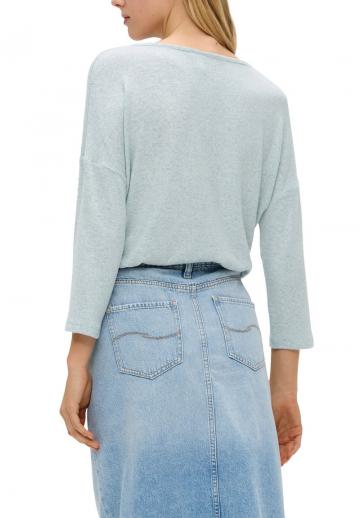 Пуловер с рукавом три четверти