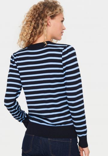 Пуловер в полоску
