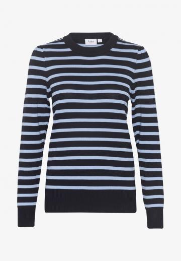 Пуловер в полоску