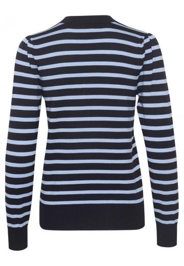 Пуловер в полоску