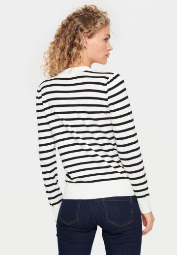 Пуловер в полоску