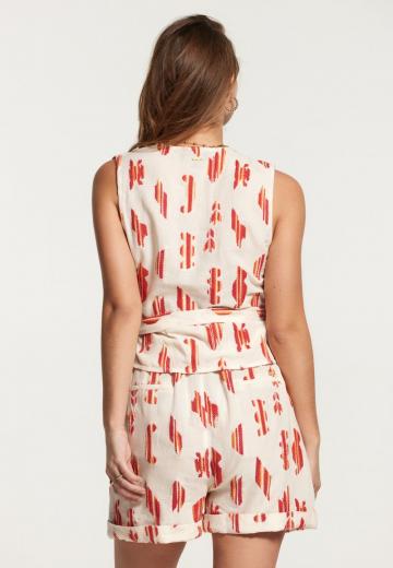 Блузка без рукавов