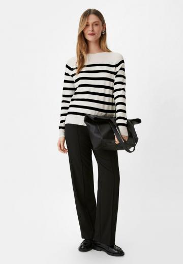 Пуловер в полоску
