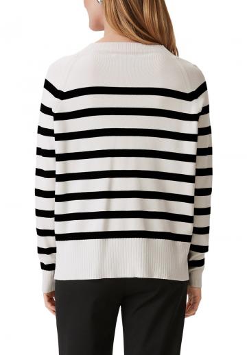 Пуловер в полоску