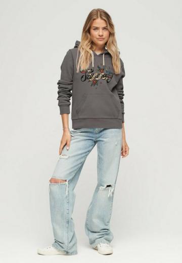 Пуловер с капюшоном