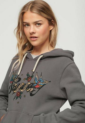 Пуловер с капюшоном