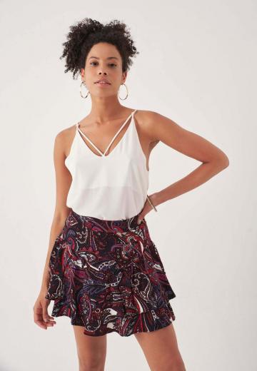 Юбка с воланами