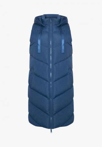 Длинный жилет