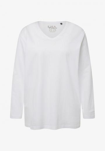 Пуловер с вырезом V