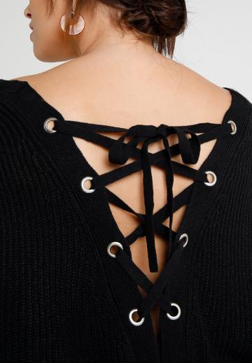 Длинный пуловер