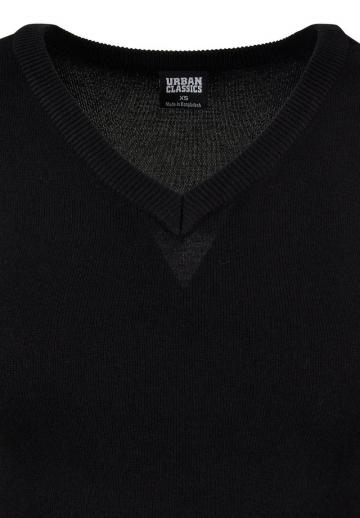 Пуловер с вырезом V