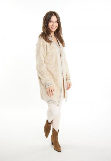 Жаккардовая вязаная кофта