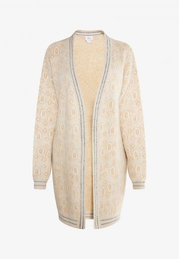 Жаккардовая вязаная кофта