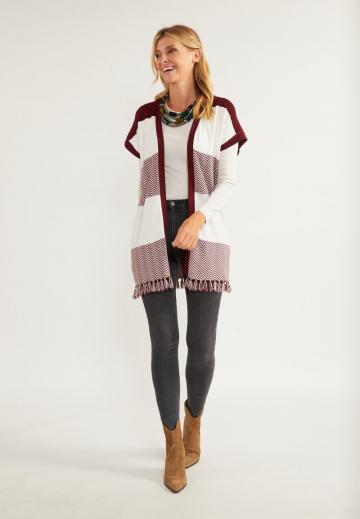 Длинный жилет