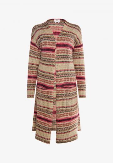 Жаккардовая вязаная кофта