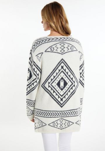Жаккардовая вязаная кофта