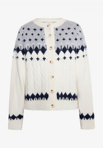 Жаккардовая вязаная кофта