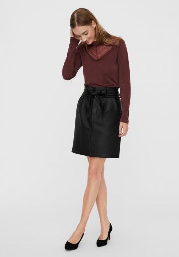 Кожаная юбка