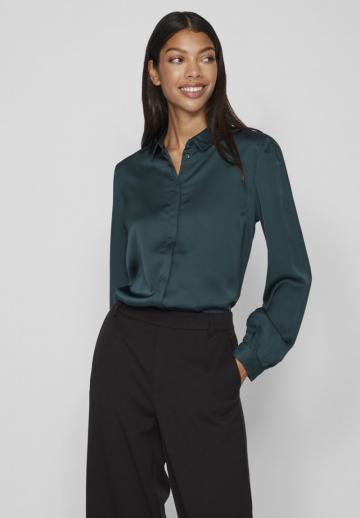 Атласная блузка