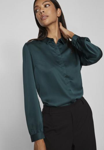 Атласная блузка