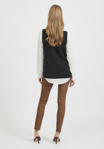 Пуловер без рукавов