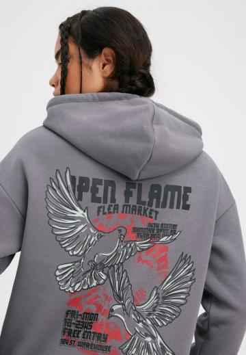 Пуловер с капюшоном