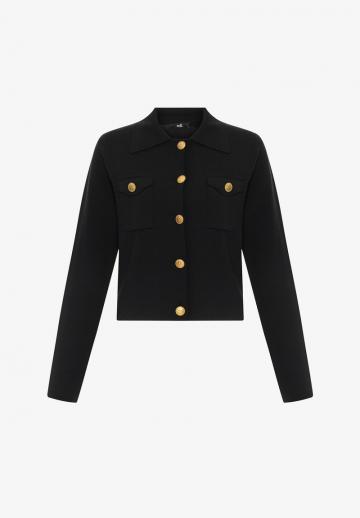 Вязаный жилет