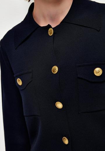 Блейзер с накладными карманами