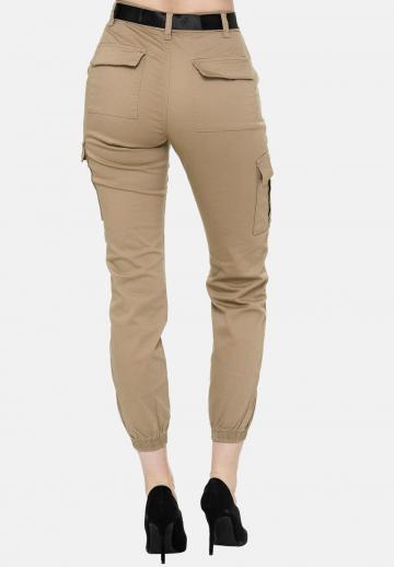 Брюки с накладными карманами