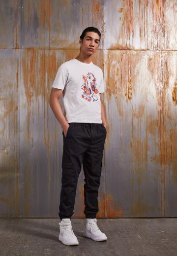 Брюки с накладными карманами