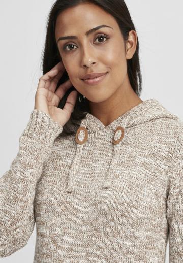 Пуловер с капюшоном