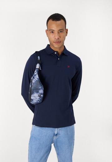 Поло с длинным рукавом