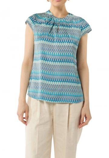 Атласная блузка