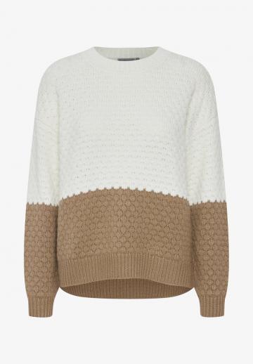 Пуловер в полоску