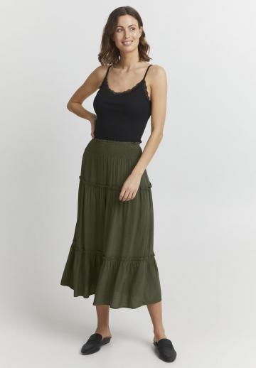 Юбка с воланами