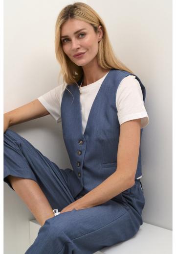 Джинсовая жилетка