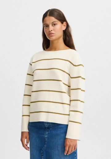 Пуловер в полоску