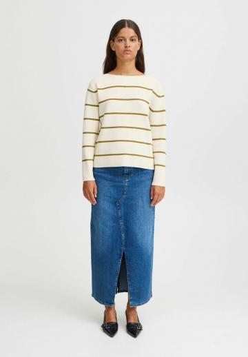Пуловер в полоску