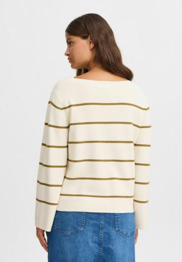 Пуловер в полоску