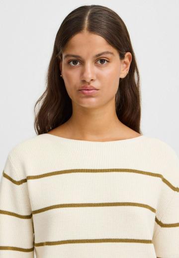 Пуловер в полоску