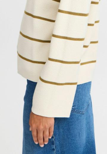 Пуловер в полоску