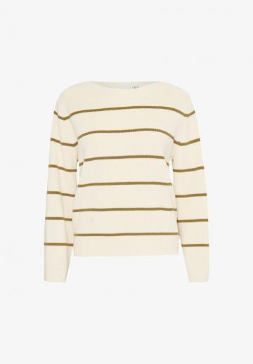 Пуловер в полоску