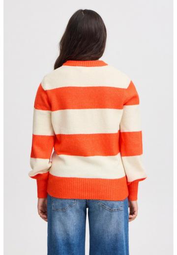 Пуловер в полоску