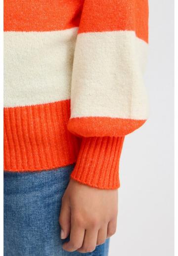 Пуловер в полоску