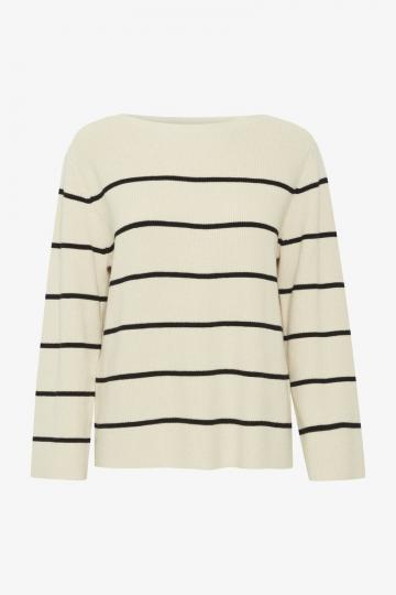 Пуловер в полоску